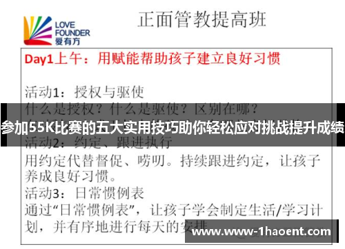 参加55K比赛的五大实用技巧助你轻松应对挑战提升成绩